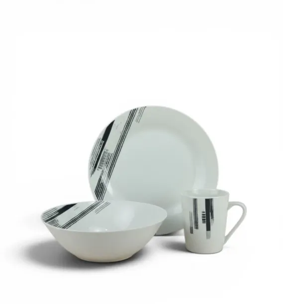 Crockery Centre Pack of 12 Stoneware RHD9393 Dinner Set