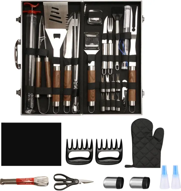 Mix Box Mix Box 40 Pcs Stainless Steel Grill Tools Grilling Accessories Set Steel Knife Kitchen Too…