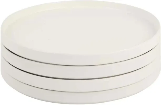 Dinner Plates Pack of 4 Stoneware PL-WHT-4I Dinner Set