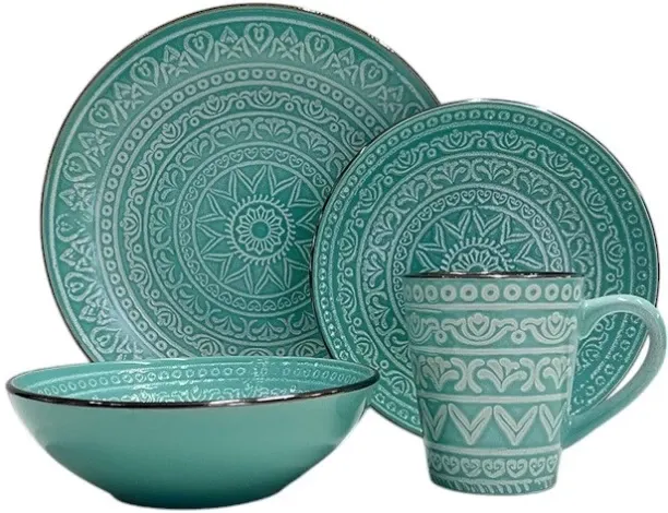 Porcelain Dinner Set Pack of 16 Porcelain D16 Dinner Set