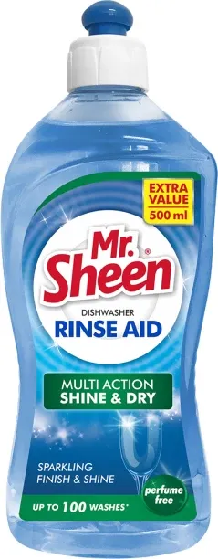 Mr Sheen Dishwasher Automatic Rinse Aid Zer 500Ml Dishwashing Detergent
