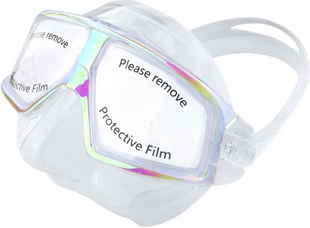 Huanix Professional Scuba Diving HD Anti-Fog Mask,Mask-TRANS DA Plastic Silicone Aspheric Lens Divi…