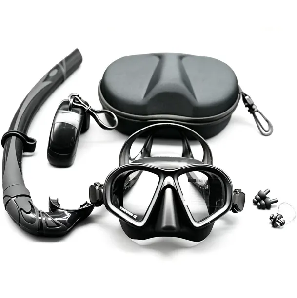 QISHI na Plastic Plastic Aspheric Lens Diving Mask With Purge