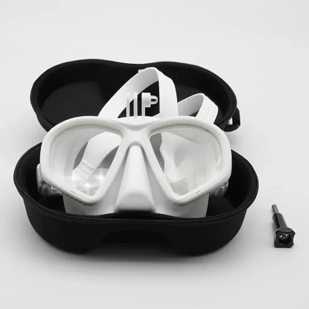 Flycross Adult diving masks with brackets Polyethylene Plastic Single Lens Diving Mask