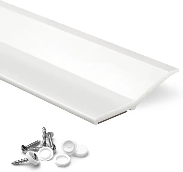 Non Branded Universal Garage Door Top & Side Adhesive Backed Weather Seal (White) Wall Bumper Wall …