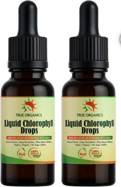 True Organics 2 Pack of True Organic Liquid Chlorophyll Drops