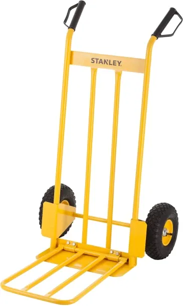 Stanley Tools HT535 - Steel Hand Truck with Rear Guides - 200kg Capacity Platform Trolley