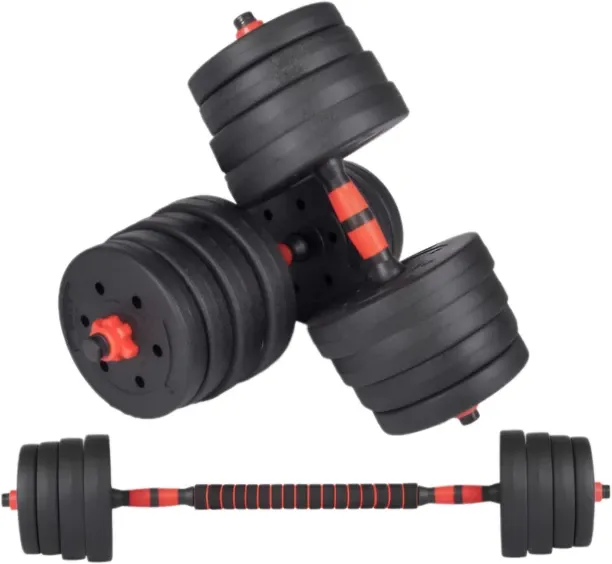 Generic 40KG Adjustable Barbell & Dumbbell Set – Home Gym Workout Gear Adjustable Dumbbells