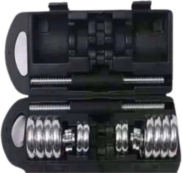 Generic 15kg Chrome Adjustable Dumbbell Set Adjustable Dumbbells
