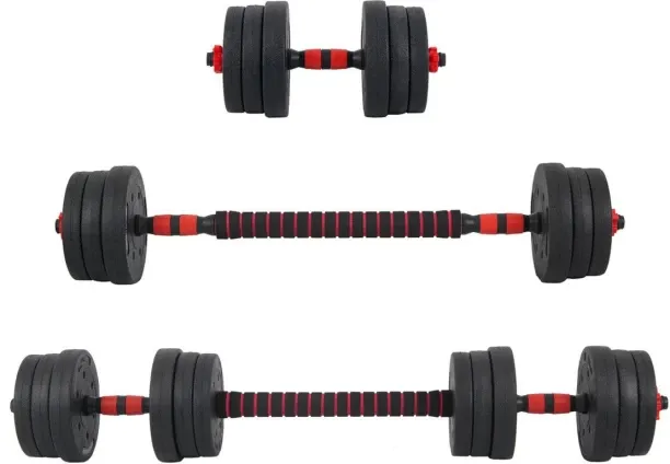 WOODLY 10kg Adjustable Dumbbell Set – Home Gym Fitness Weights Adjustable Dumbbells