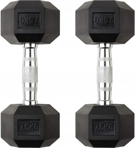 Shen Sports Hexagon Dumbbells 7.5kg Hex Dumbbells