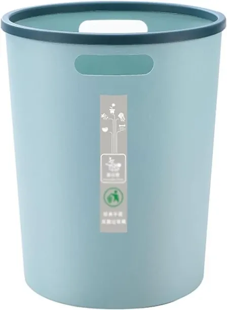 Bathroom Waste Bin Blue 543321 Plastic Dustbin