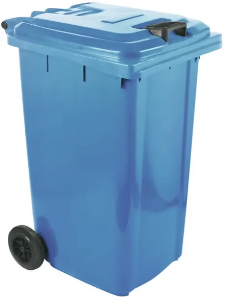 Unique 240 L Wheelie Recycle Garden Refuse Bin Black Plastic Dustbin