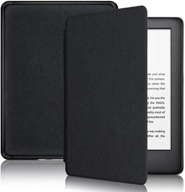 Amazon Kindle 6" Wi-Fi 16GB (11th Gen 2024 Model) With S/O Black - Black Cover Bundle E-reader