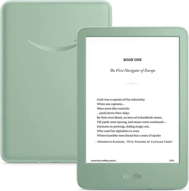 Amazon Kindle 6" Wi-Fi 16GB With S/O (11th Gen 2024 Model) - Matcha E-reader