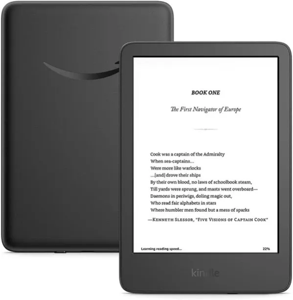 Amazon 6" Wi-Fi 16GB (11th Gen 2024 Model) With S/O Black - Cat Cover Bundle E-reader