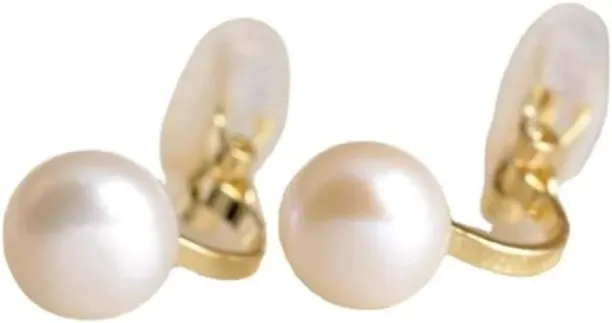 Jingchao Freshwater Pearl Clip on Earrings Women Birthday Party Non Pierced Ear Cuff Earrings (6mm …