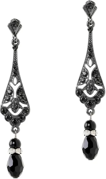 OMGift ta01-1100-3 Pearl Zinc Drops & Danglers