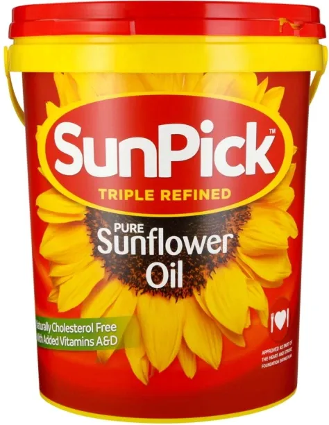 Sunpick Triple Refined Cholesterol Free Sunflower Oil Tub