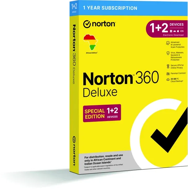 Norton Norton 360 Deluxe 25GB 1+2