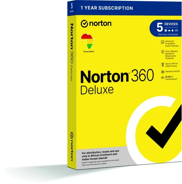 Norton 360 Deluxe 50GB 1U 5DEV 1 YR