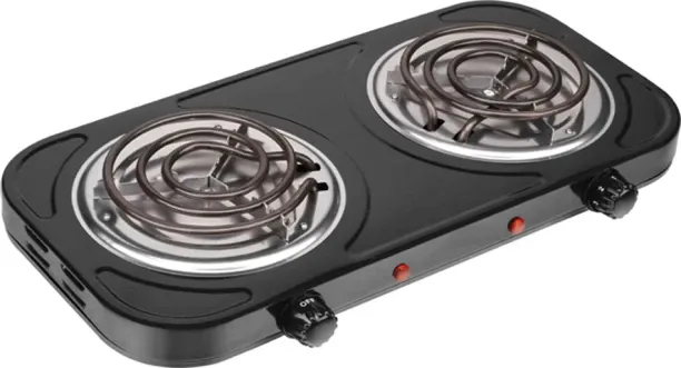 Good Mama Double Hot Plate - 2000W Electric Coil Stove