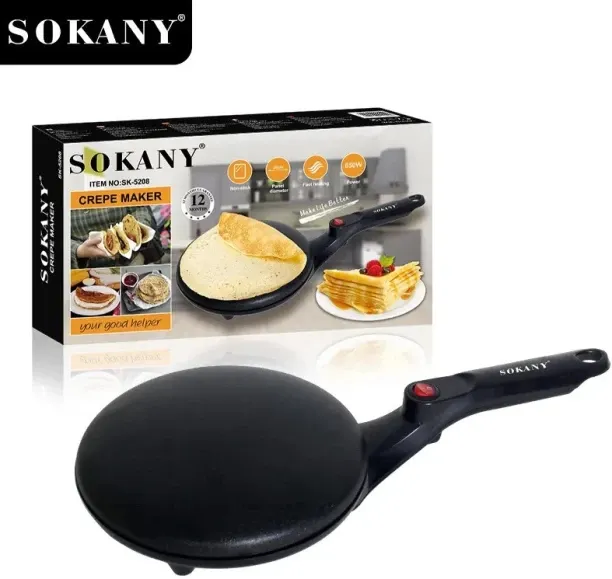 Sokany Sokany Electric Crepe Maker Machine for Making Crepes Electric Skillets and Griddles