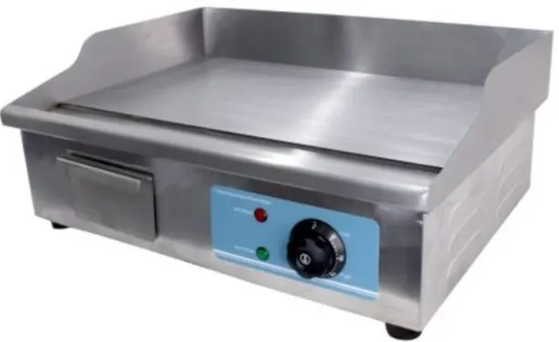 Ideal Flat Top 3.0kW Stainless Steel Electric Griddle Electric Skillets and Griddles