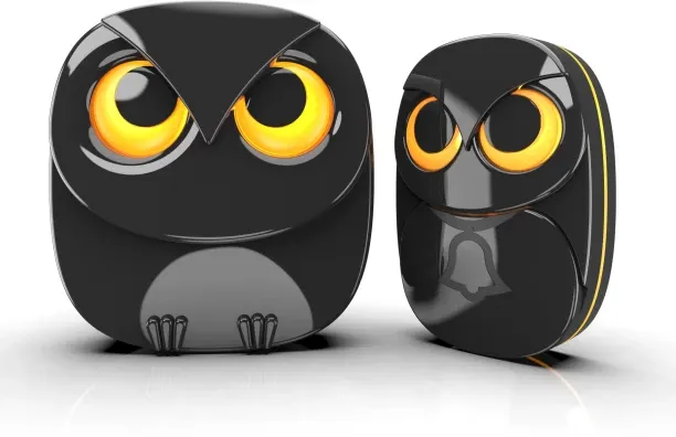 Fariedl Waterproof wireless illuminated doorbell button, owl remote distance intelligent emergency …