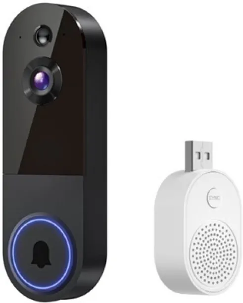 Flycross Video Doorbell Camera with Motion Detection, 2 Way Audio, Night Vision, Cloud Storage, Bat…