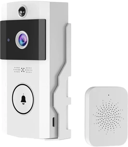 SHIJIN Doorbell Camera with Solar Charging, Waterproof, Night Vision Hd Two-Way Intercom Voice for …