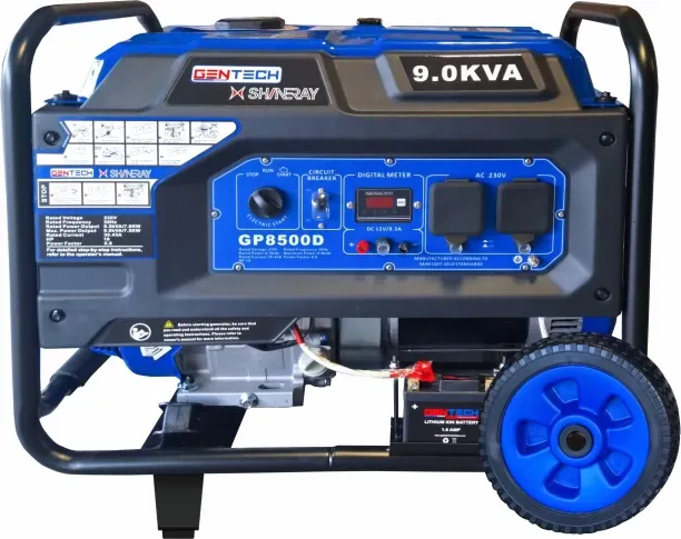 Gentech Power 9kVA Start Petrol 4 Stroke Air Cooled 7500 W 230 V Gasoline Generator