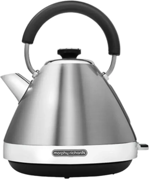 Morphy Richards Stainless Steel Brushed Venture Pyramid Kettle 1.5L Electric Kettle