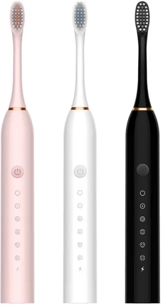 Bloo Toothbrush with 4 Brush Heads for Adults and Kids, One Charge for 90 Days, Wireless Fast Charg…