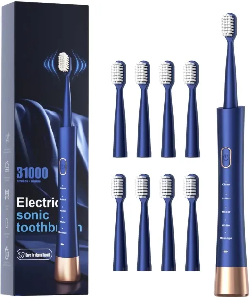 Moucles IPX7 Waterproof Sonicare Electric Toothbrush, 2-Hour Fast Charge with Intelligent Time Remi…