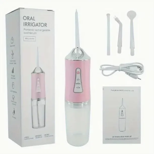 P4D 200ML Portable Rechargeable Oral Irrigator/Flosser Electric Toothbrush