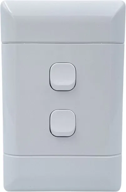 NUR NEU 4x2 -2 Lever 1 Way Light Switch 16 A Manual  Electrical Switch
