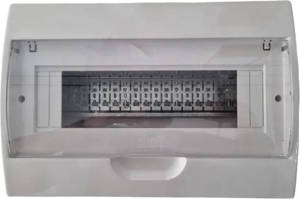 Alphacell DB Box PVC surface Mini Rail 14-18way 6 A Manual  Electrical Switch