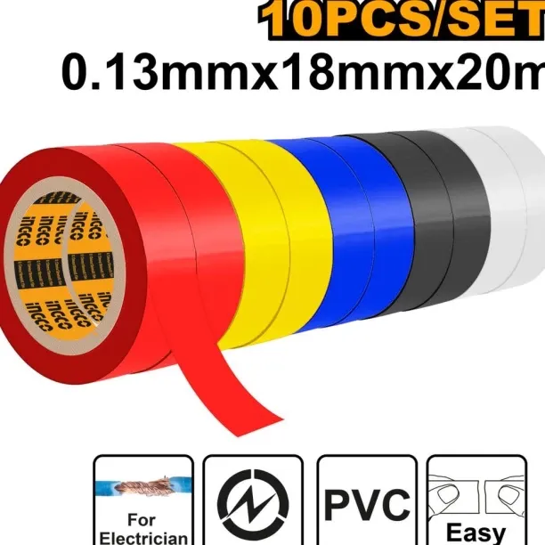 INGCO PVC Electrical Tape ,  20 m x 1.8 cm