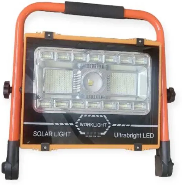 AEROBES Rechargeable Solar Powered Loadshedding Work Light Flood Lamp Emergency Light