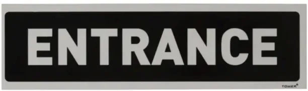Swift Entrance Emergency Sign
