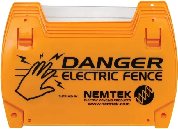 Swift Electric Fence Warning Signs - 5 Pack Emergency Sign