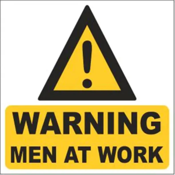 Swift Warning Men At Work Emergency Sign
