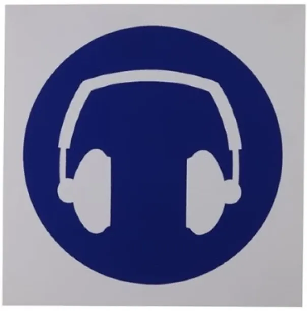 Unique Hearing Protection Sign 290 x 290mm Emergency Sign