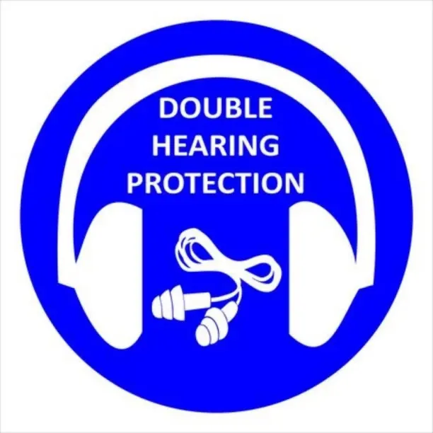 sign Hearing Protection Safety Sign 29CM X 29CM Emergency Sign