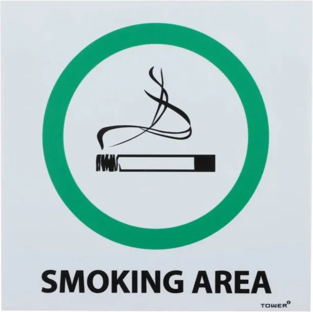 Swift Smoking Area Emergency Sign