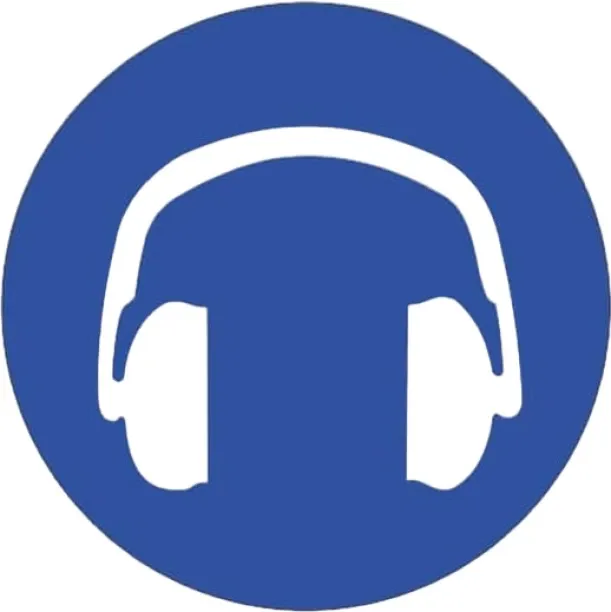 sign Use Hearing Protection 29cm x 29cm Emergency Sign