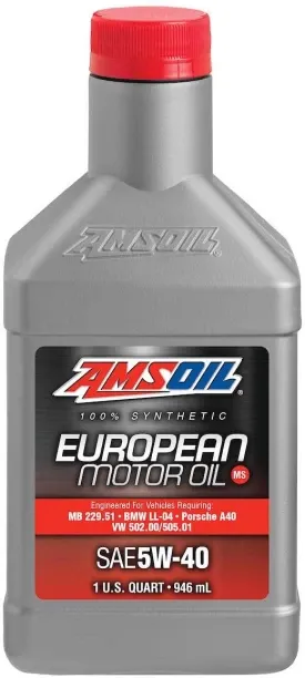 AMSOIL AMS5W40 Signature Series 5W-40 100% Synthetic Max-Duty Diesel Oil Engine Oil Additive