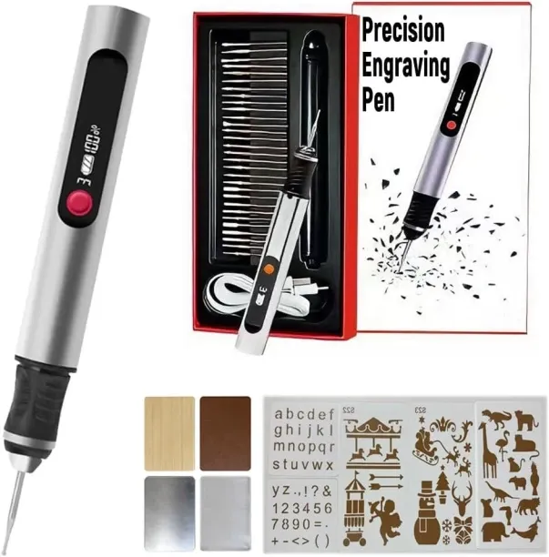 Fariedl Precision Engraving Pen, Cordless Rechargeable Variable Speed Engraving Tool Set