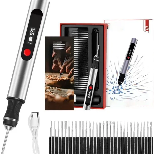 Flycross Wireless electric engraving pen Engraving Tool Set